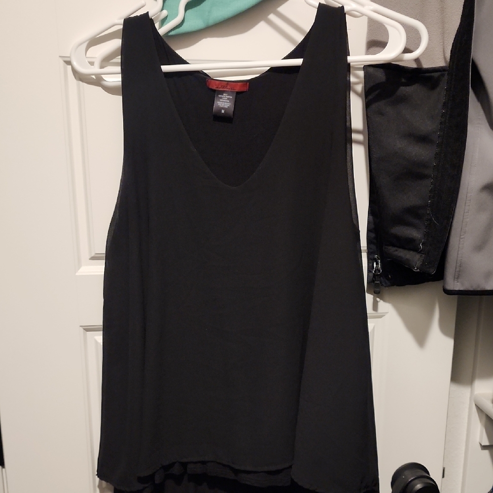 Buckle Black Tank Top